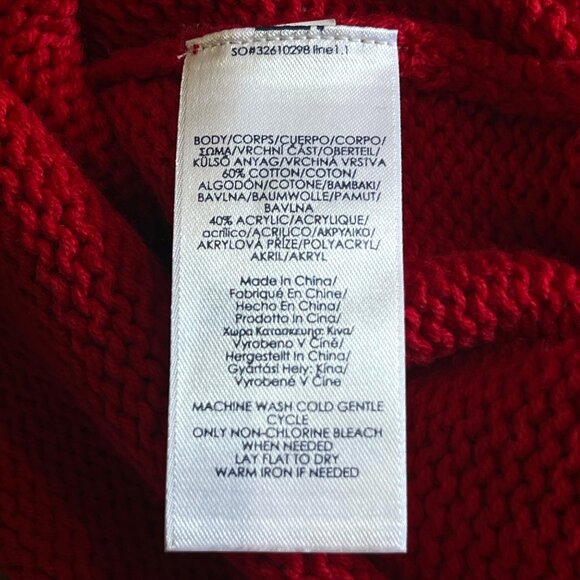 Chaps Women's Red Crewneck Pullover Sweater Size S - Picture 11 of 15